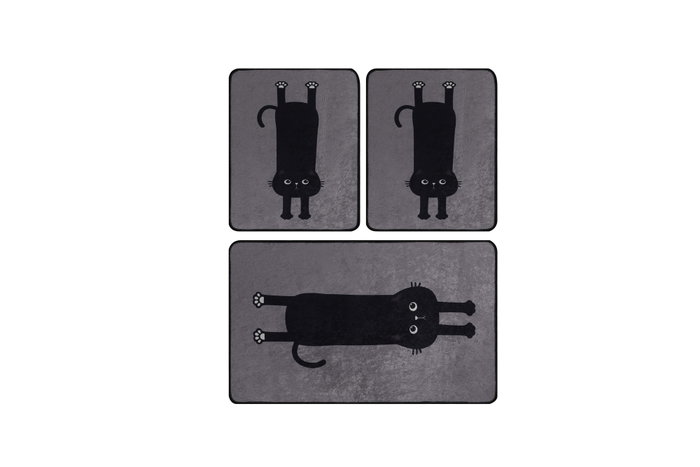 Mijölnir Comfort v2 Juego de alfombrillas de baño multicolor de 3 piezas
